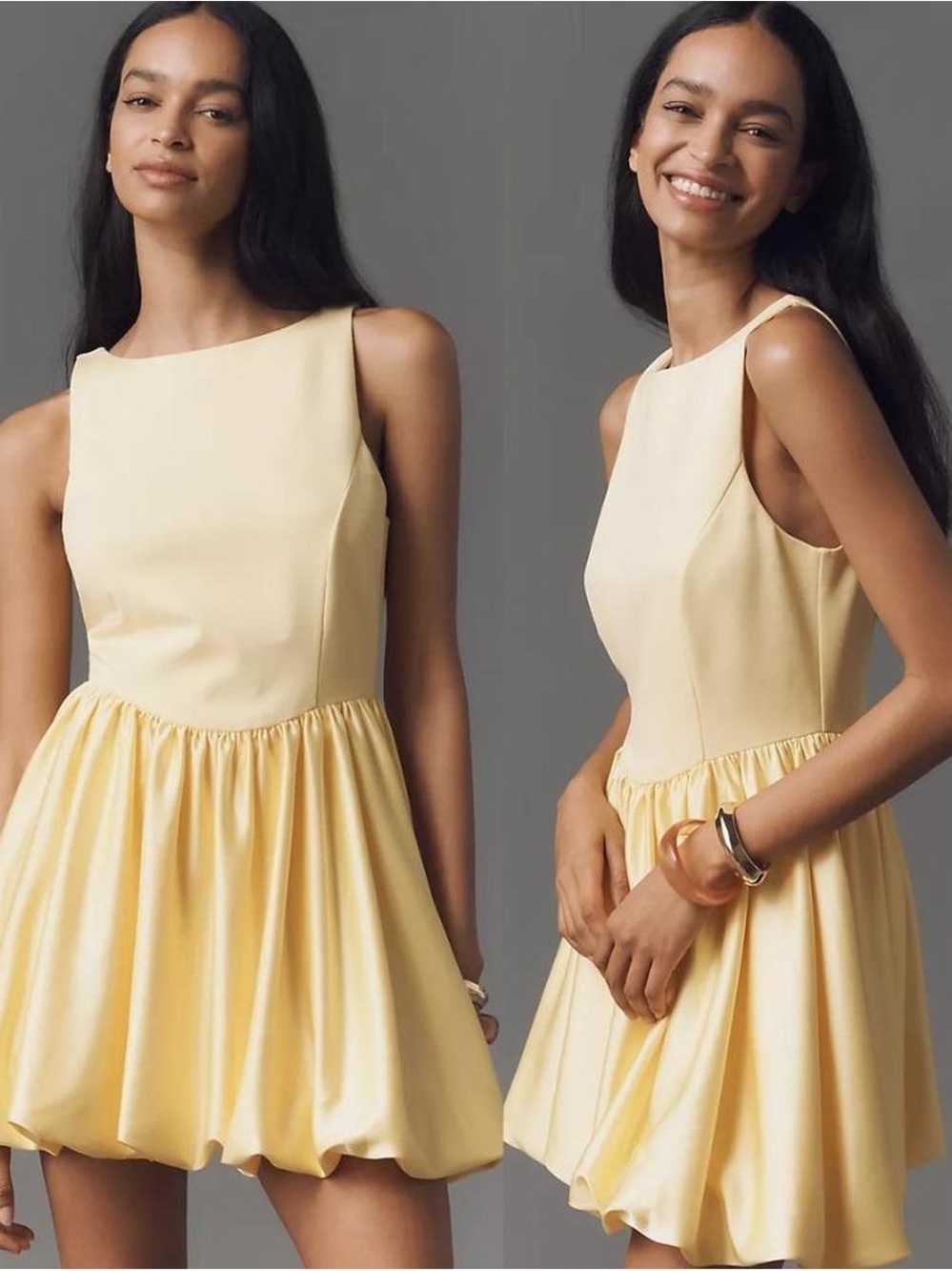 Maeve Buttercup Yellow Sleeveless Mini Dress